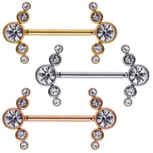 Украшения для пирсинга соска. Пара. Push-in. SNP672-2