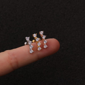 Штанга 0,8 мм. Четыре циркона. ES2522