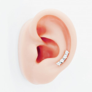 Штанга 0,8 мм. Четыре циркона. ES2522