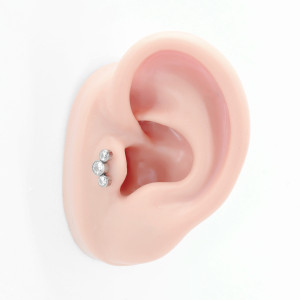 Интернал-лабрета 1,2 мм. Титан. Кристаллы. ILT4245