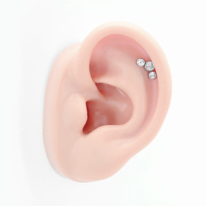 Интернал-лабрета 1,2 мм. Титан. Кристаллы. ILT4245