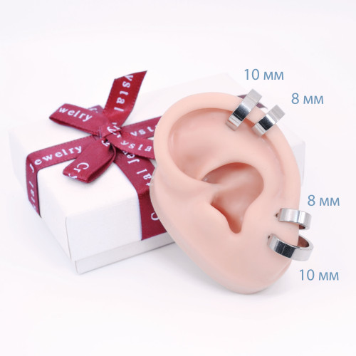 Серьги-кликеры 4 мм. Титан. Пара. SKT3345-2