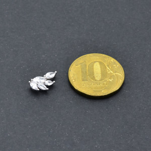 Интернал-накрутка для микродермалов и пирсинга с стержнем 1,6 мм. Крыло. IJF0215