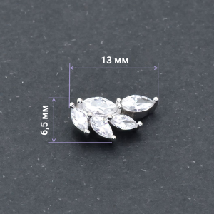 Интернал-накрутка для микродермалов и пирсинга с стержнем 1,6 мм. Крыло. IJF0215