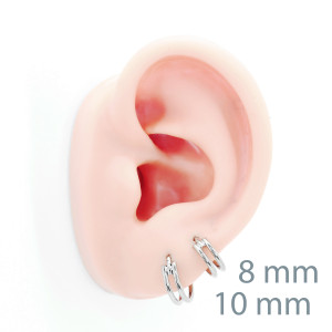 Кольцо сегментное 1,2 мм кликер двойное. Титан. HSEGTA21