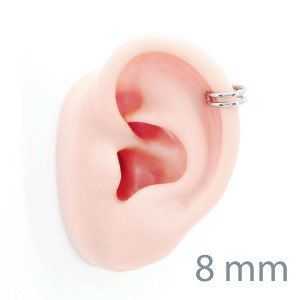 Кольцо сегментное 1,2 мм кликер двойное. Титан. HSEGTA21