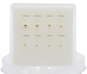 Нострила гвоздик 0,5 мм. Шарик 1,2 мм. NBSV12