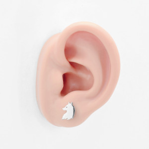 Серьга-гвоздик. Лиса. SE0359