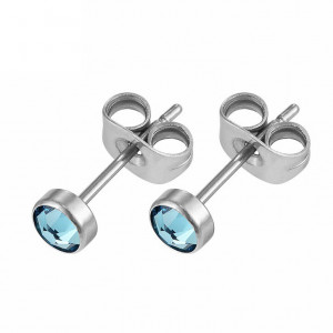 Серьга-гвоздик. Кристалл. Титан. HPN7786