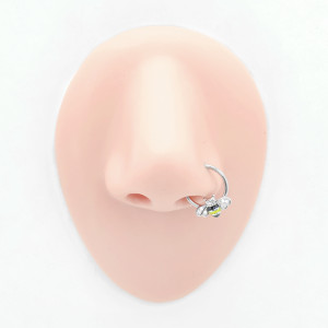 Кольцо сегментное 1,2 мм кликер для пирсинга септума. Пчела. HSEGJ5123