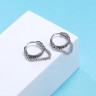 Серьга-кликер с цепочкой. SK6404