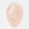 Нострила гвоздик 0,5 мм, золотое покрытие. Шарик 1,8 мм. NOSE-1,8-G