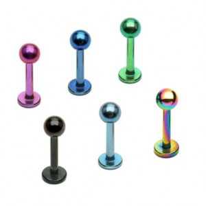 Лабрета 1,2 мм. Синее титановое покрытие. LBBA16/b