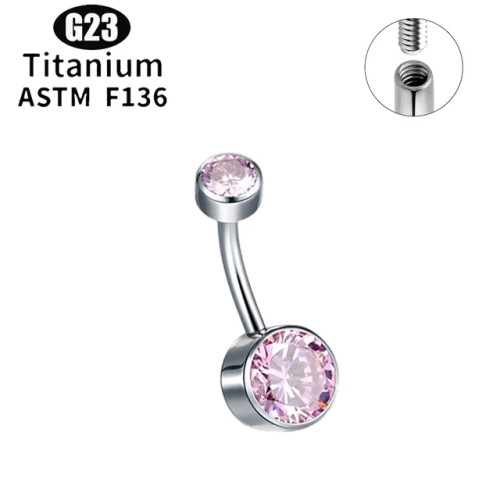 Интернал украшение для пирсинга пупка. Титан. IBNTJ7868