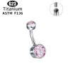 Интернал украшение для пирсинга пупка. Титан. IBNTJ7868