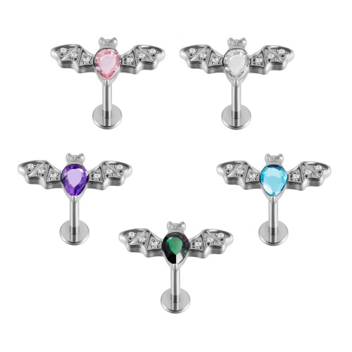 Интернал-лабрета 1,2 мм. Летучая мышь. IL0094