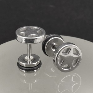 Серьга 1,2 мм. Звезда в круге 8 мм. C0667