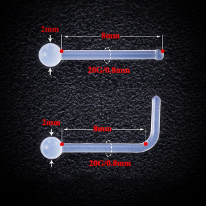 Нострила L-образная 0,8 мм. NBTL20