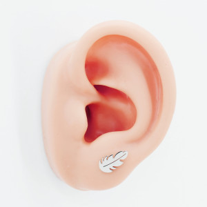 Серьги-гвоздики. Пара. Перо. SE2970-2