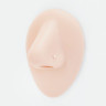 Нострила гвоздик 0,5 мм c кораллом 2 мм. NOSE-54-K