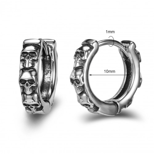 Серьга-кликер Черепа. SK914