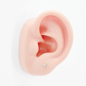 Интернал-лабрета 1,2 мм. Титан, кристалл, золотое анодирование. ILBTC16G