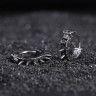 Серьга-кликер Череп и шипы. SK915