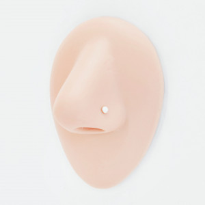 Нострила гвоздик 0,5 мм. Опал 3 мм. BLK568