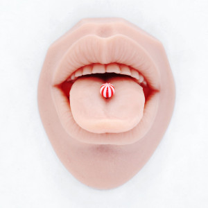 Шарик 1,6 мм, полосатый акрил 6 мм XUVBE6