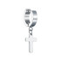 Серьга-кликер с подвеской крестом. SK5801