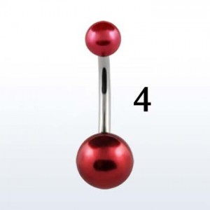 Украшение для пирсинга пупка. "Жемчуг". BNPRB