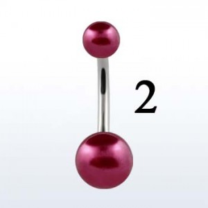 Украшение для пирсинга пупка. "Жемчуг". BNPRB