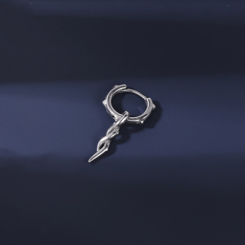 Серьга-кликер с подвеской Терновник. SK770