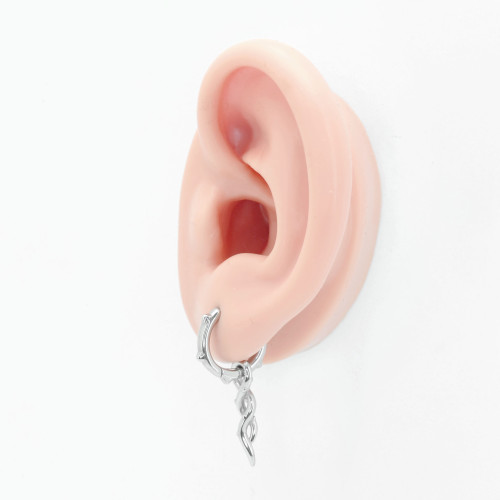 Серьга-кликер с подвеской Терновник. SK770
