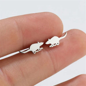 Серьги-гвоздики. Пара. Мыши. SE0329-2