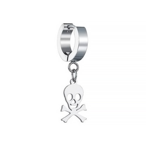 Серьга-кликер с подвеской Череп. SK5804