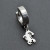 Серьга-кликер с подвеской Скорпион. SK5805 (2)