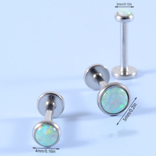 Интернал-лабрета 1,2 мм. Опал 4 мм. LBSO0534