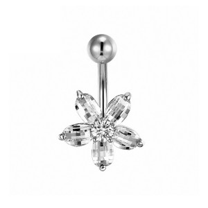 Украшение для пирсинга пупка. Титан. Цветок. BNT4316