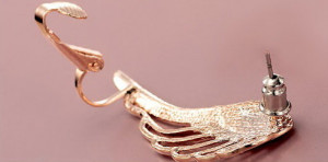 Кафф Крыло со стразами. EC30907