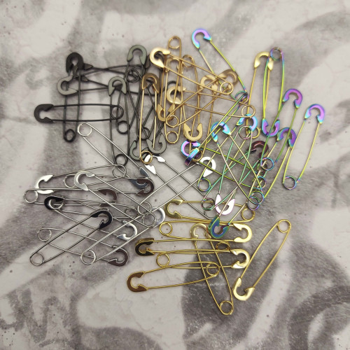 Серьга 0,8 мм. Булавка, чёрное титановое покрытие. BBER1017