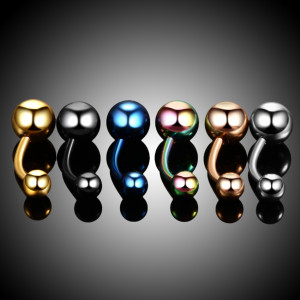 Украшение для пирсинга пупка. Цветное титановое покрытие. BNTG