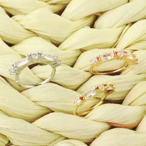 Кольцо 0,8 мм с цирконами. NOCR-005