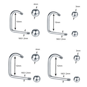 Лабрета 1,2 мм Lippy Loop. LSB16