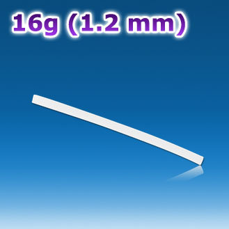 Стержень штанги 1,2 мм. PTFE. Белая. PTMBL16W