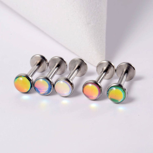 Интернал-лабрета 1,2 мм. Кристалл Magic Pink. IL0063