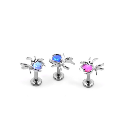 Интернал-лабрета 1,2 мм. Паук. Титан. Опалы. ILT3778