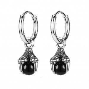 Серьга-кликер с подвеской Когти дракона. SK920