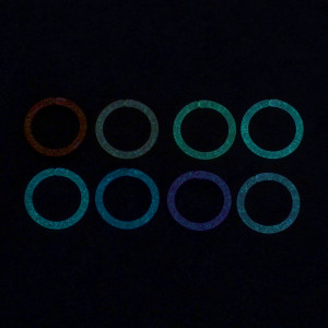 Кольцо акриловое светящееся в темноте. BCRGL