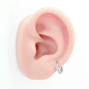 Кольцо тройное сегментное 1,2 мм кликер. Пирамидки. HSEG21